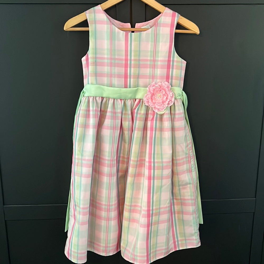 Plaid Occasion girls dress sz 10